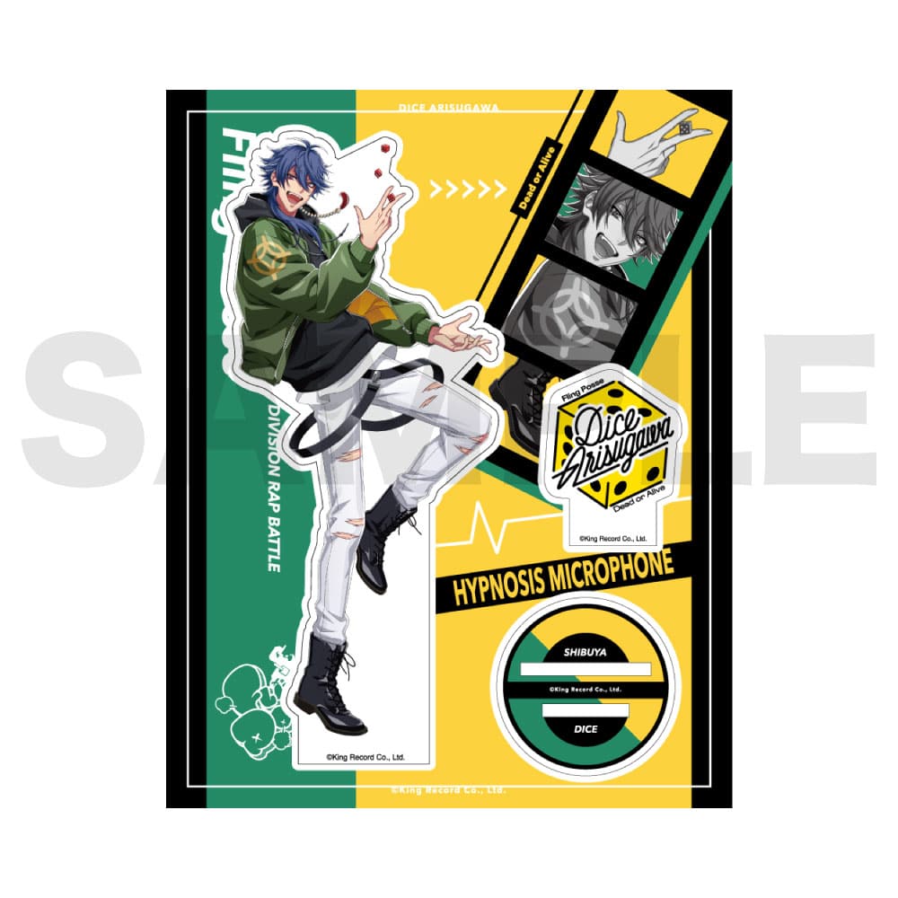 ヒプノシスマイク 有栖川帝統 fling posse 缶バッジ アクスタ　セット ヒプノシスマイク トレーディング缶バッジ 有栖川帝統 EW03 +おまけ