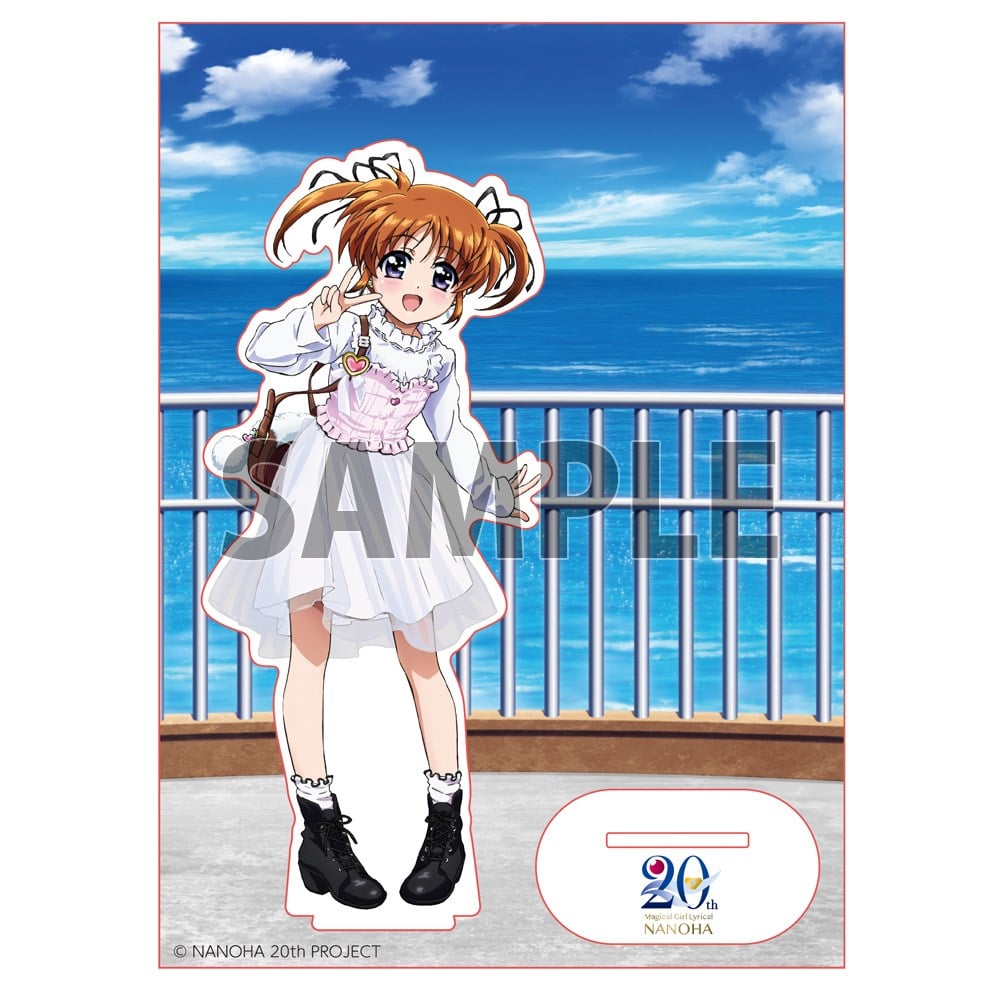 魔法少女リリカルなのは 高町なのは 特大オーロラアクリルスタンド 20周年記念 20周年記念 第2弾オーロラ加工アクリルスタンド（高町なのは）【魔法