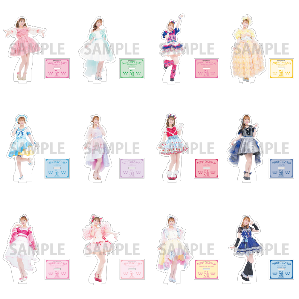 アクリルスタンド 全種購入セット【岡咲美保5周年記念グッズ】