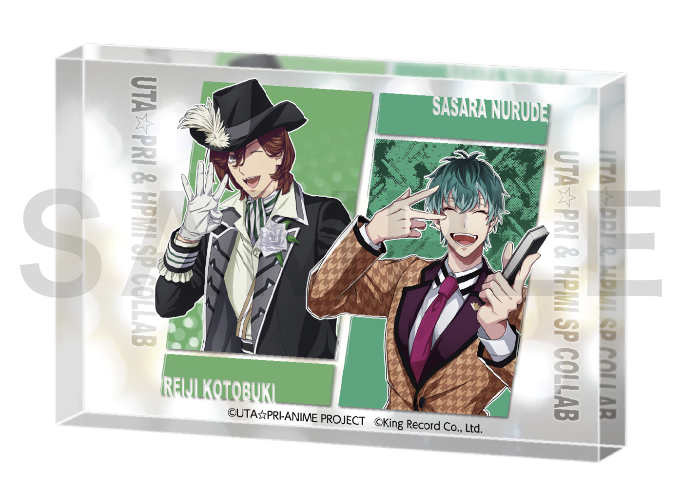 アクリルブロック 嶺二&簓(うた☆プリ&ヒプマイSPコラボ)