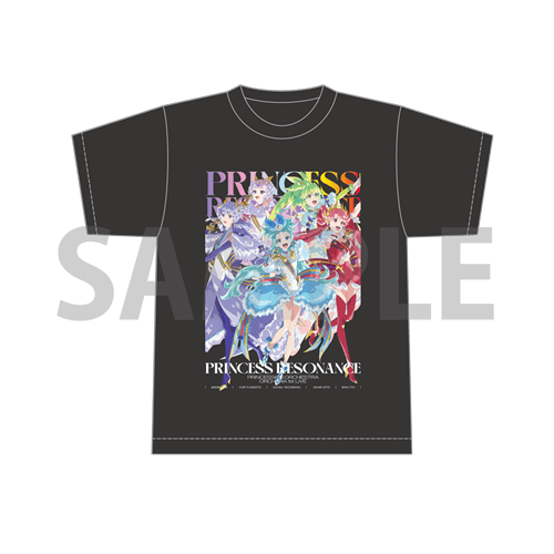 ＜Mサイズ＞Tシャツ(BLACK)【オルケリア1st LIVE「PRINCESS RESONANCE」】