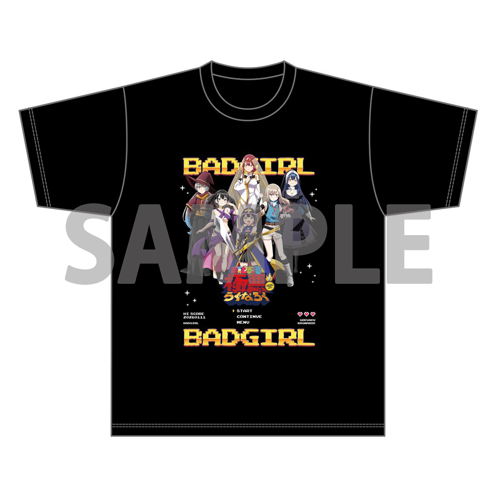 Tシャツ「極悪らぐなろく」（前面）