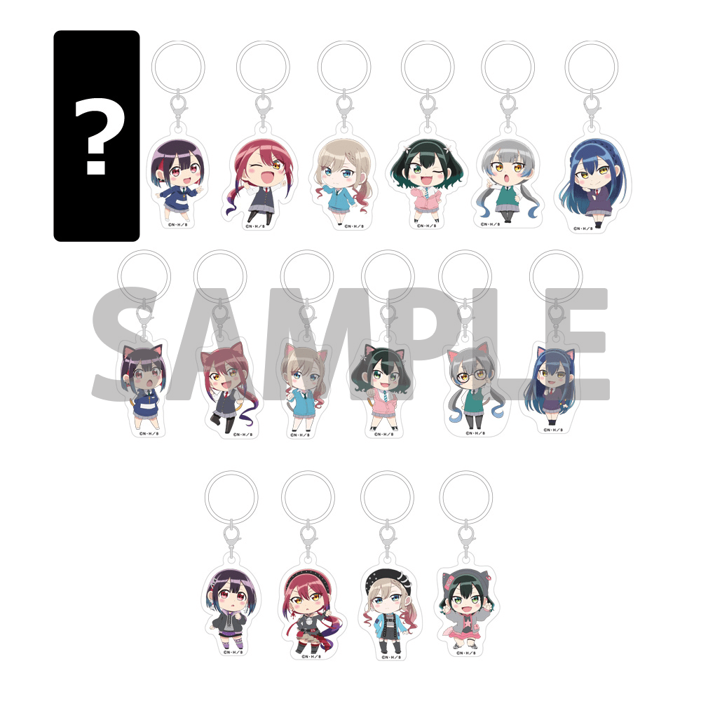 ランダムアクリルチャーム(ランダム16種＋シークレット1種)「ばっどがーる」