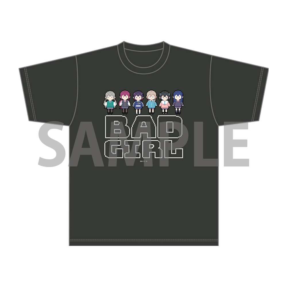 「ばっどがーる」8bitTシャツ（前面）